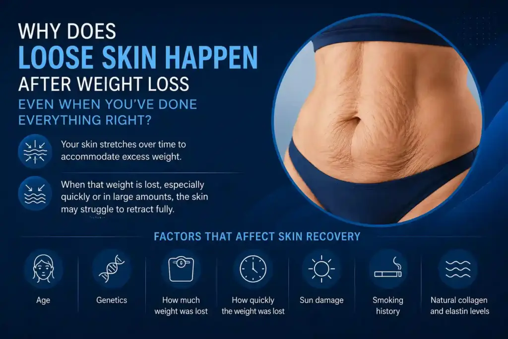 Why Does Loose Skin Happen After Weight Loss Even When You’ve Done Everything Right Farnham?
